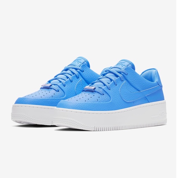 nike air force 1 sage low university blue